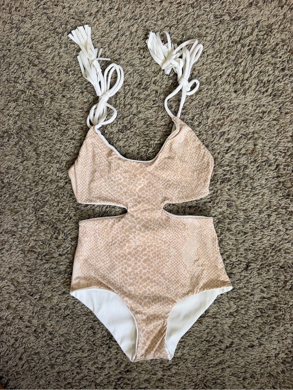 Acacia Swimwear Honey (Kids) "Chuns" One-Piece Monokini Python/White print